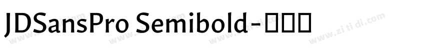 JDSansPro Semibold字体转换